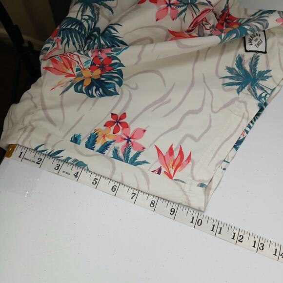 American Eagle Swim Trunks Men XLarge Tropical Beach Vacation Resort Coastal - Picture 12 of 14